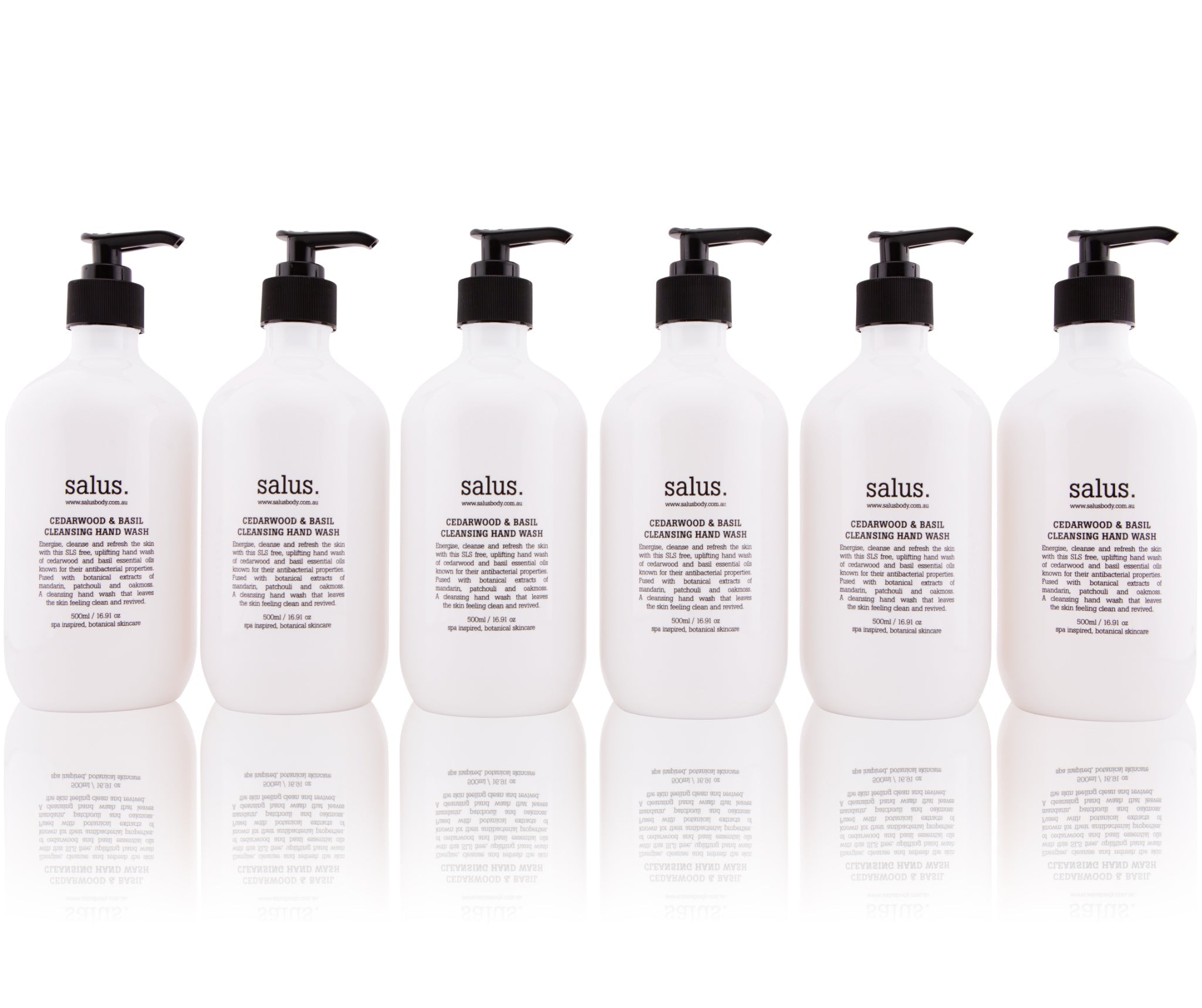 Hand Wash, Cedarwood & Basil – 6 Pack