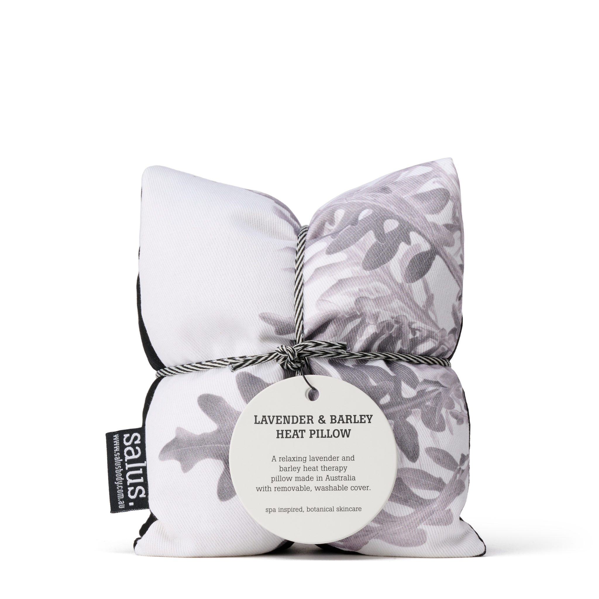 Lavender & Barley Heat Pillow Grey Botanical