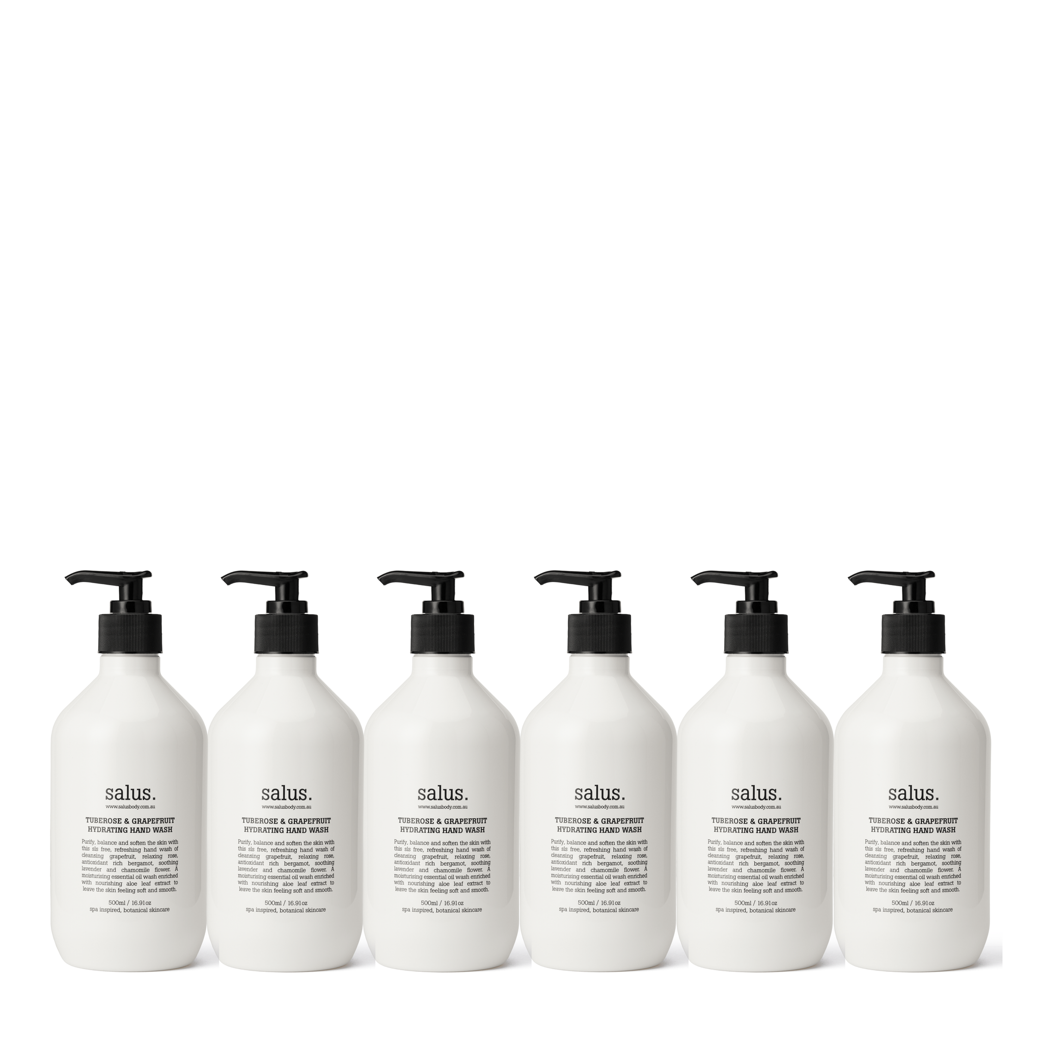 Hand Wash, Tuberose & Grapefruit – 6 Pack