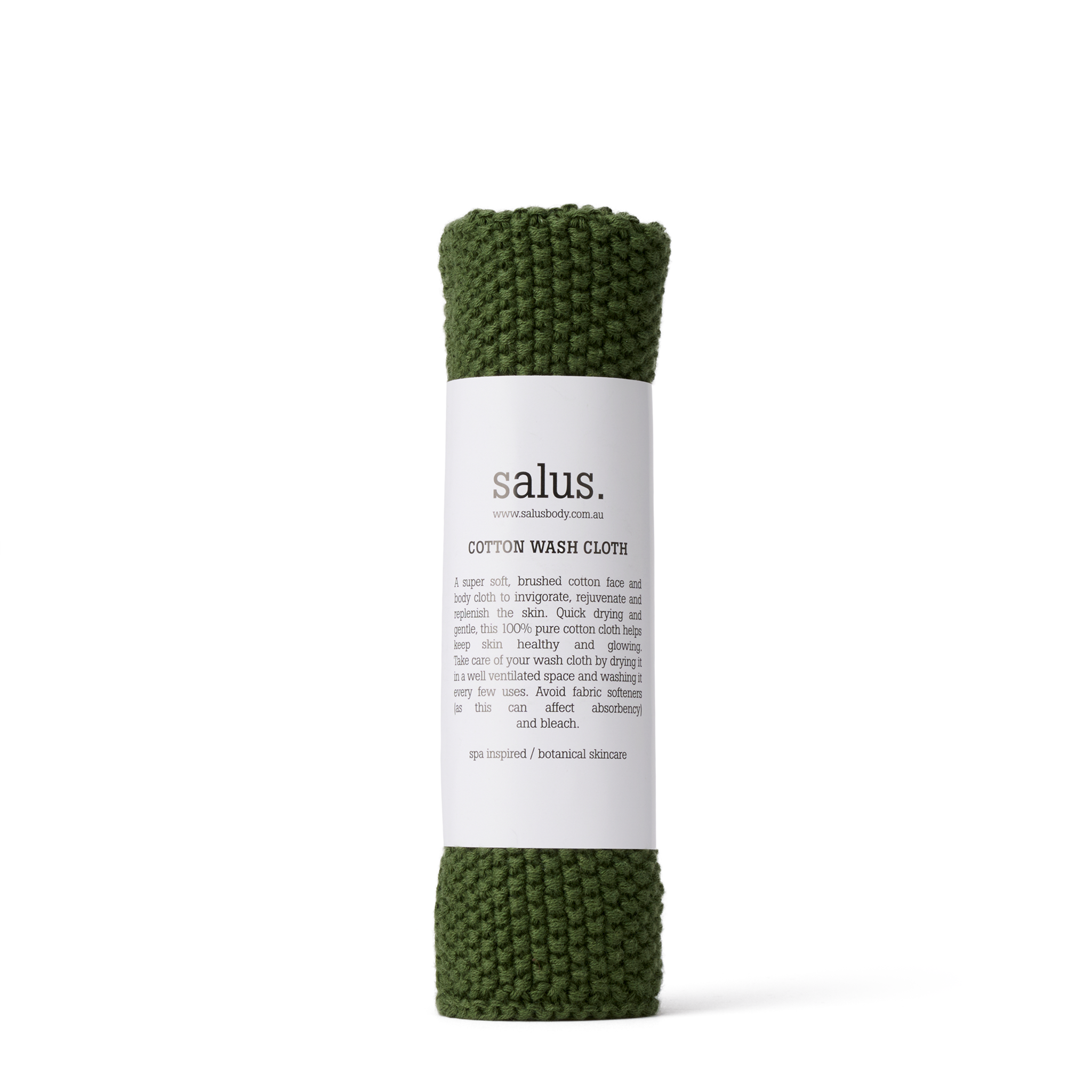 Cotton Wash Cloth, Green
