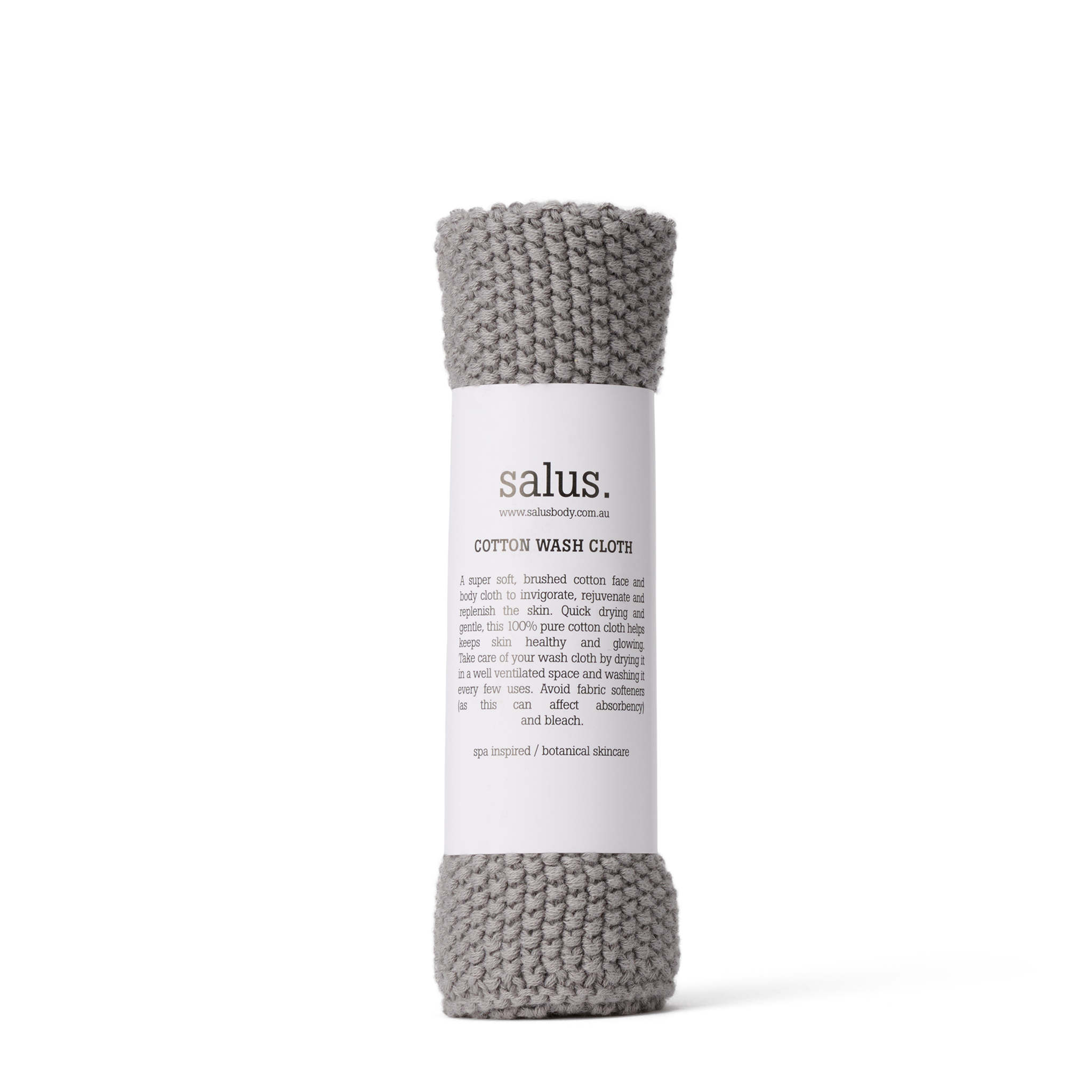 Cotton Wash Cloth, Grey