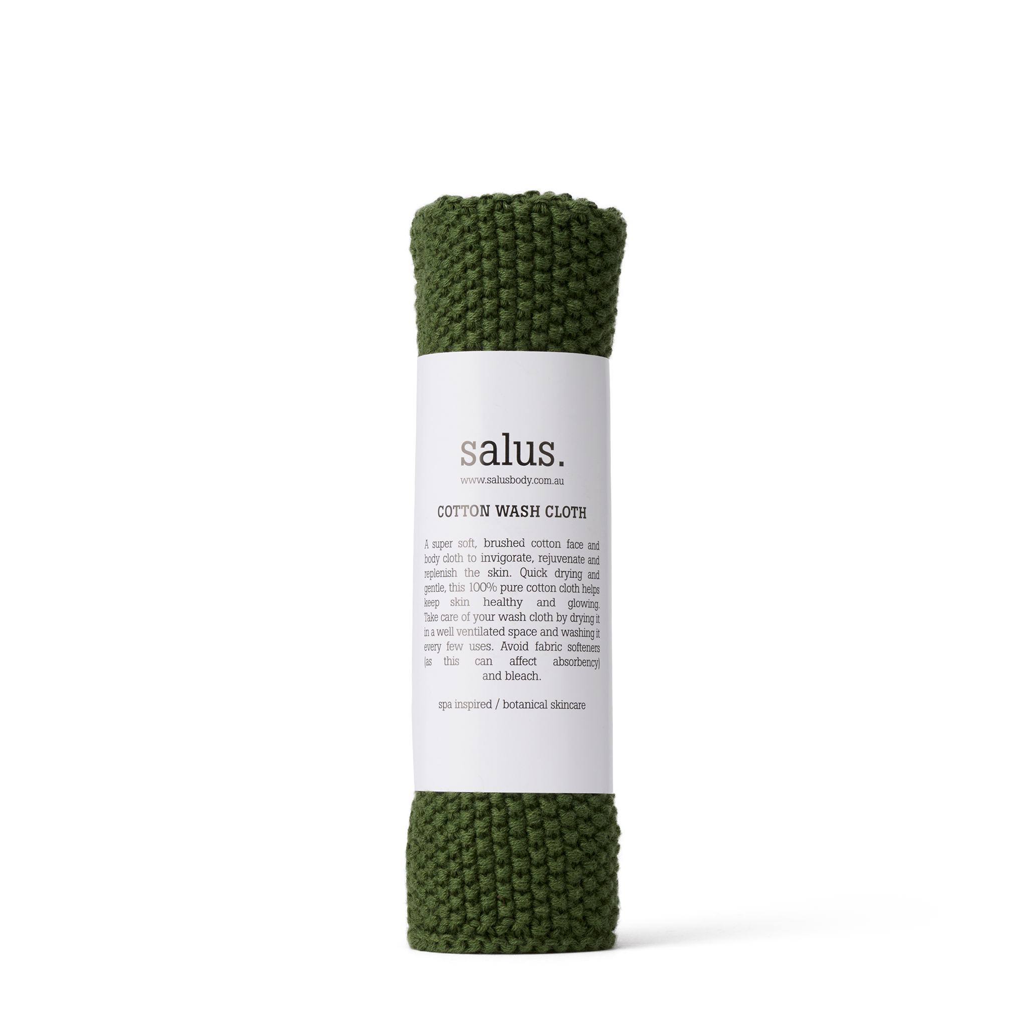 Cotton Wash Cloth, Green
